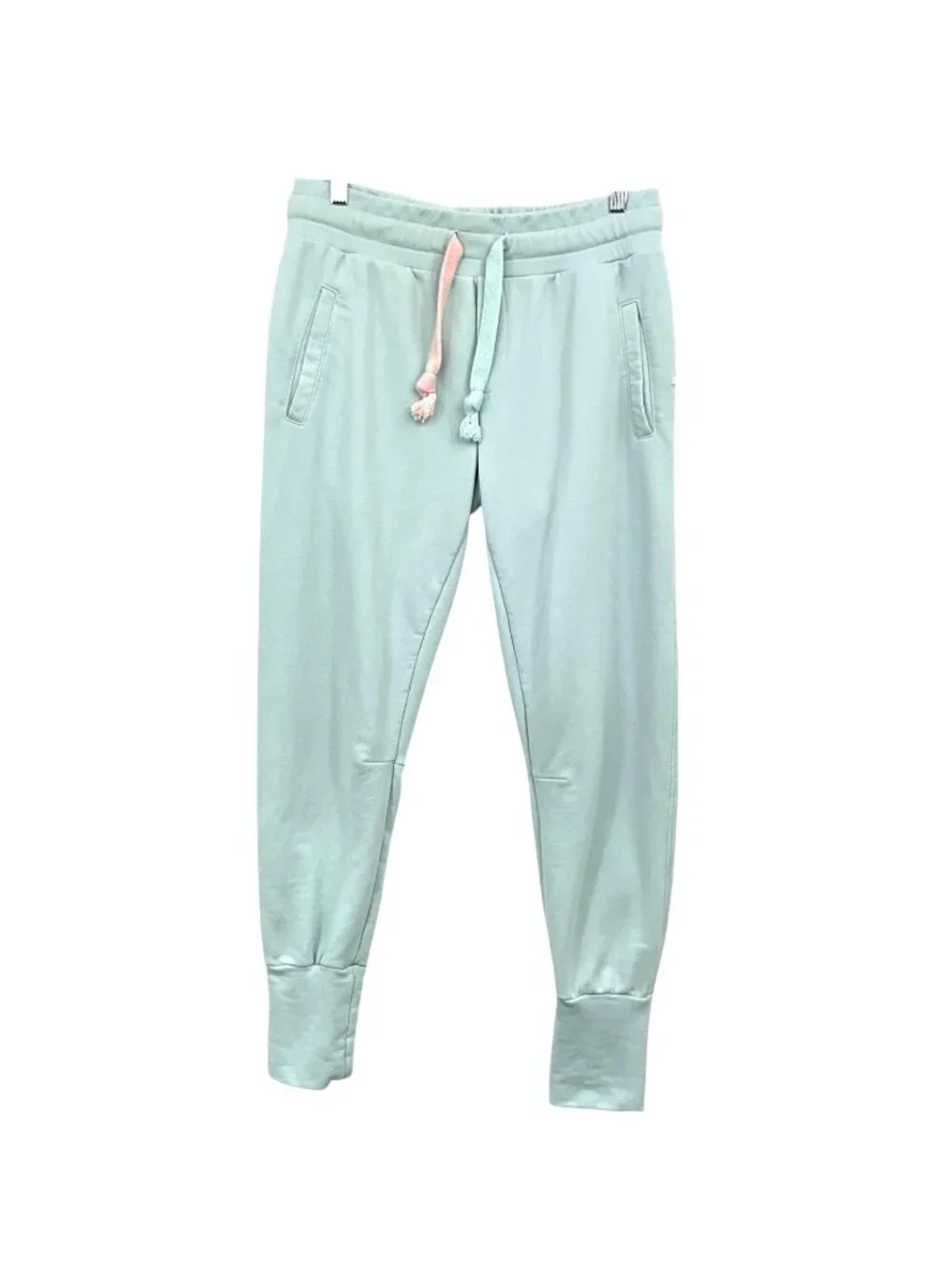 Lemon Limon Ice Melt Jogger Pants Womens Medium Green French Terry Drawstring